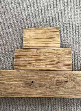 老榆木老门板板旧木板吧台APN板桌面风面化茶盘墙面装饰板楼踏梯