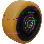 U搬易通4平衡轮万向轮子00×0×6202THAN1KYO100×40支撑轮边轮侧
