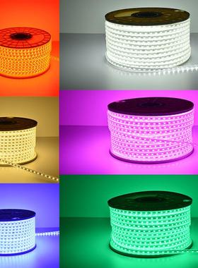 工程款户97089外5防505l0柔性灯条28雨3软灯条质保两年220V灯带ed