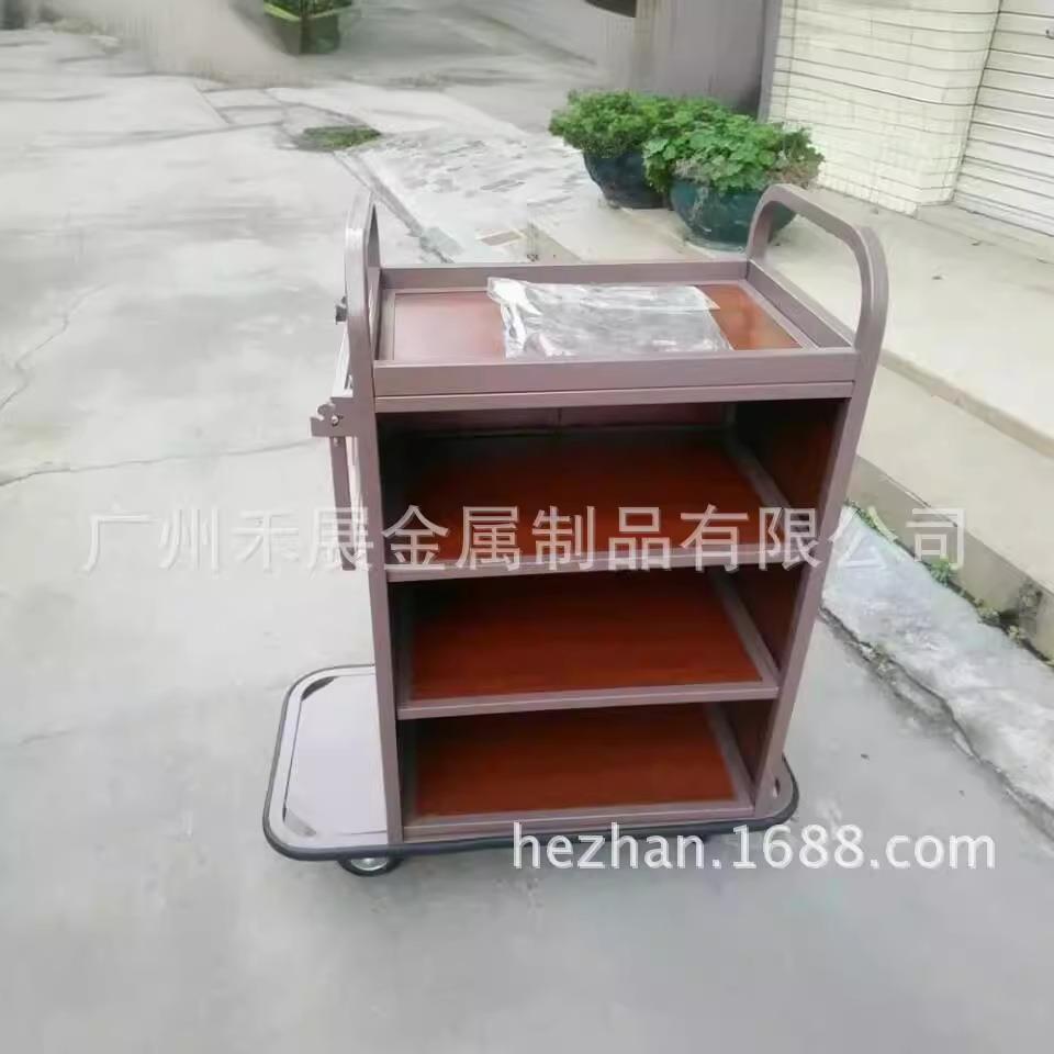 生产酒店客房服务车车房口车布草客服483务单边房房车口车