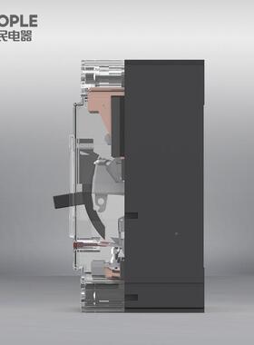 中国民电器DZ2XSK0Y-100/33透00明系列3P壳塑料外壳式断路人器