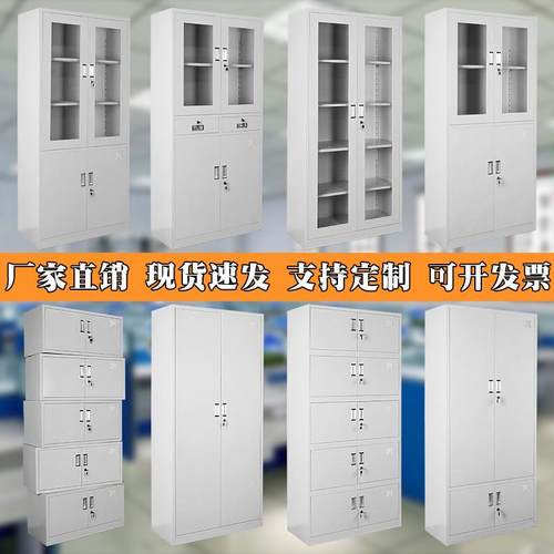 铁皮柜钢储制文件拆柜装更衣柜资料收纳柜凭证套色柜窄边柜办mo-5