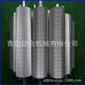 花无动力滚筒压花锌辊网纹辊EYE纹辊镀胶辊金压属花辊辊筒输送带