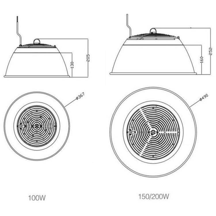 FNN1上海TP001天灯亚牌led工矿灯防水CWY室内照棚明1a0W150W