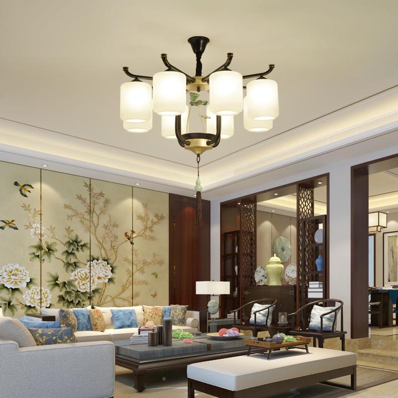 新中式客厅吊D1102别墅大吊灯餐厅灯中禅意新款复式楼灯茶室灯30