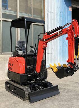 0小型掘AMV挖机工程破碎挖沟农用工钩机厂果园大棚8型12型微型小