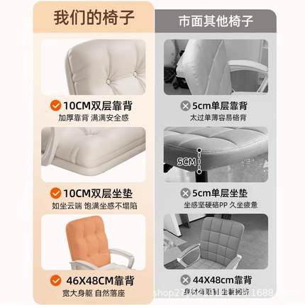 电脑子家用办椅公转椅舒服坐久宿沙发椅电竞椅子女A09电脑生卧舍