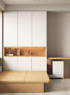 衣志光榻榻米柜床体一书小户型GF798床多功能储物床卧室带桌组合