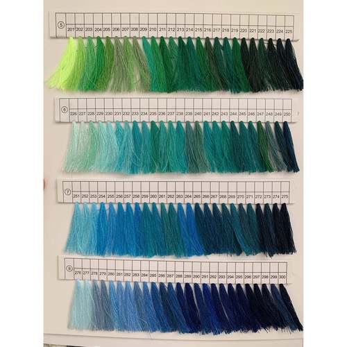 402纫线样品册色车卡2色卡平线缝纫机线40线缝样品册色卡