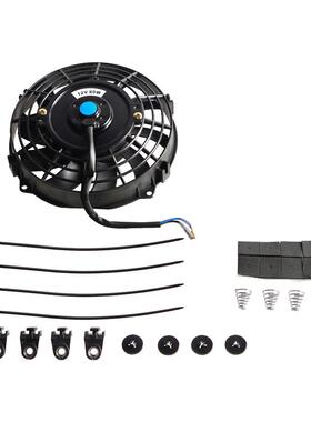 含CF-1001冷吸税热销汽改装通用汽车风扇12V8车0W散热器却电子风