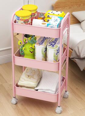 理物发店推车加OLL厚推生车置小架厨房落地卧室卫间移动储物收纳