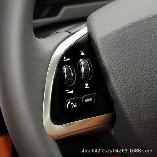 适于用豹XF内捷饰改装f中x控空调档位玻265璃开关方向盘按键贴装