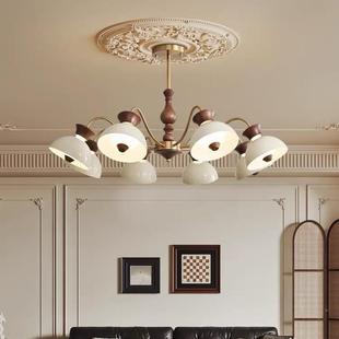 中古风性客厅灯美式 护眼家厅用个创81意吊 灯具复古大主2灯205新款