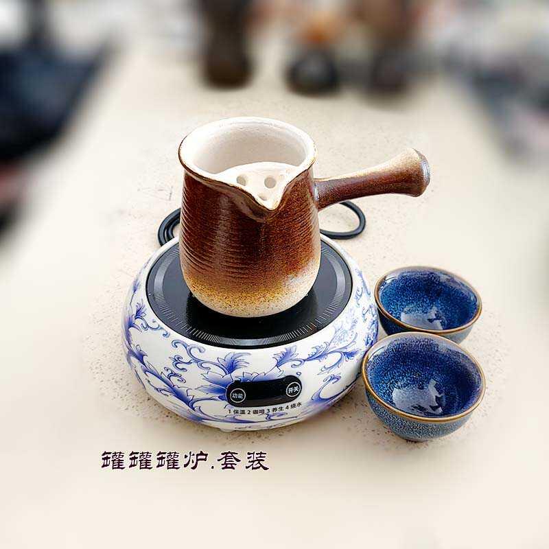 罐罐茶煮茶器云南烤奶茶壶围炉煮茶器具全套电热炉子煮茶炉电陶炉
