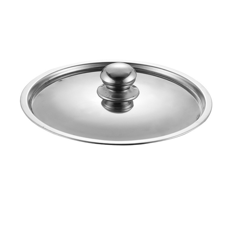 不锈钢奶锅盖汤锅钢盖金属锅盖小锅盖全钢锅配件18.20.22.24.26cm