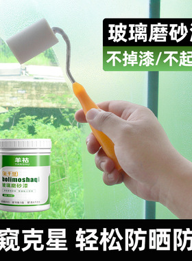 水性磨砂玻璃漆卫生间门窗户防窥防走光办公隔断玻璃秒变磨砂神器