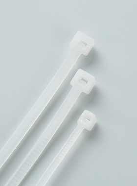 白色尼龙花束扎带鲜花包装材料花店用品塑料自锁式尼龙扎带卡扣