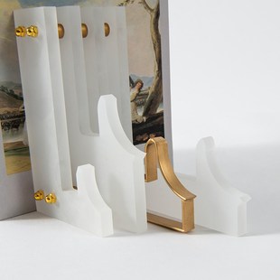 新中式建筑书挡摆件书靠创意书立摆设办公样板房书房书柜软装饰品