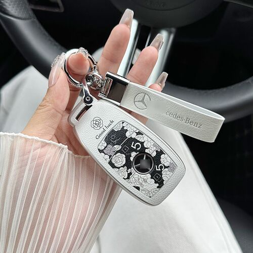 专用奔驰车钥匙套GLC300C260LA级e300lC级glbglagle高级扣女神壳