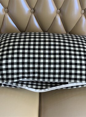 水洗棉枕套40x60/43x63/30x50/35x55 48*74带拉链全棉枕芯套单只