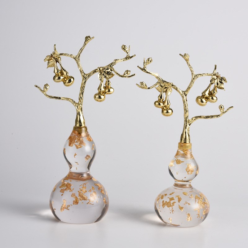 新中式八方来财葫芦装饰品样板房茶室书房酒店别墅桌面酒柜小摆件