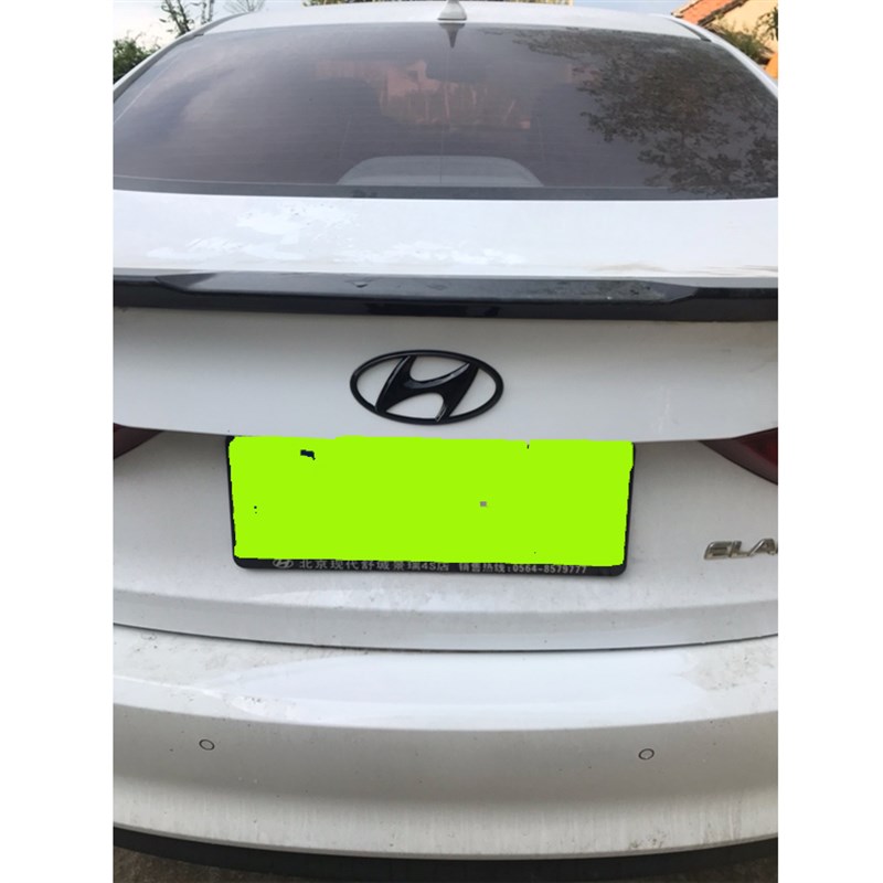 适用于15 16 17 18 19年途胜改装中网亮光黑碳纤纹前后标后备箱标