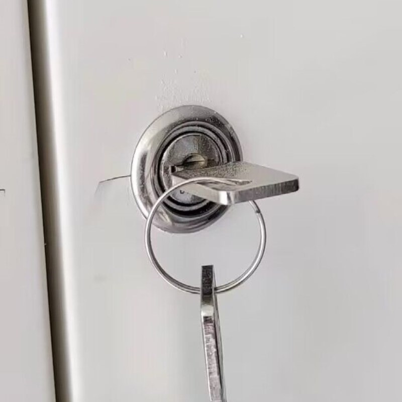 家用C级带管理防盗钥匙轨道抽屉锁高档锁头柜子锁办公桌衣柜锁