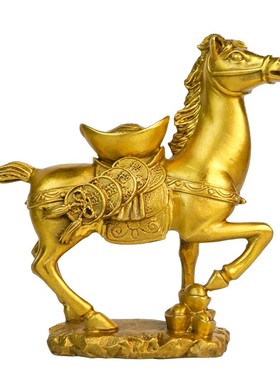 纯铜马摆件马上有钱马上封侯马上赢马上有才马上猴工艺品饰品