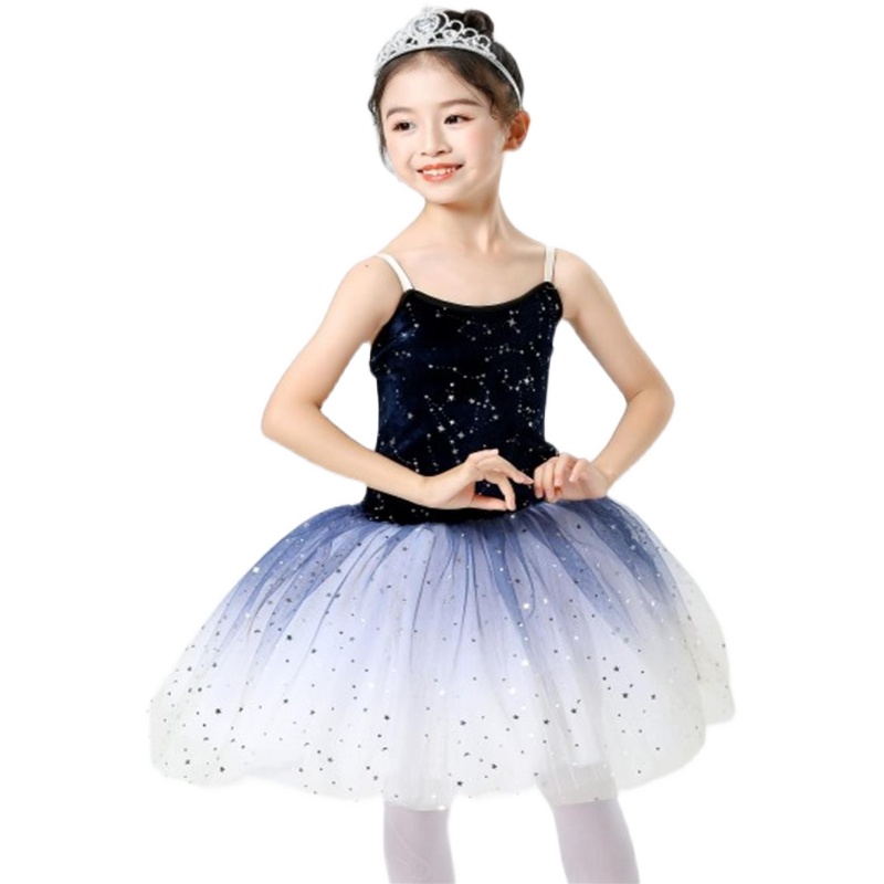 儿童演出服公主裙舞蹈表演蓬蓬裙男女童跳舞中小学生合唱服背带裤