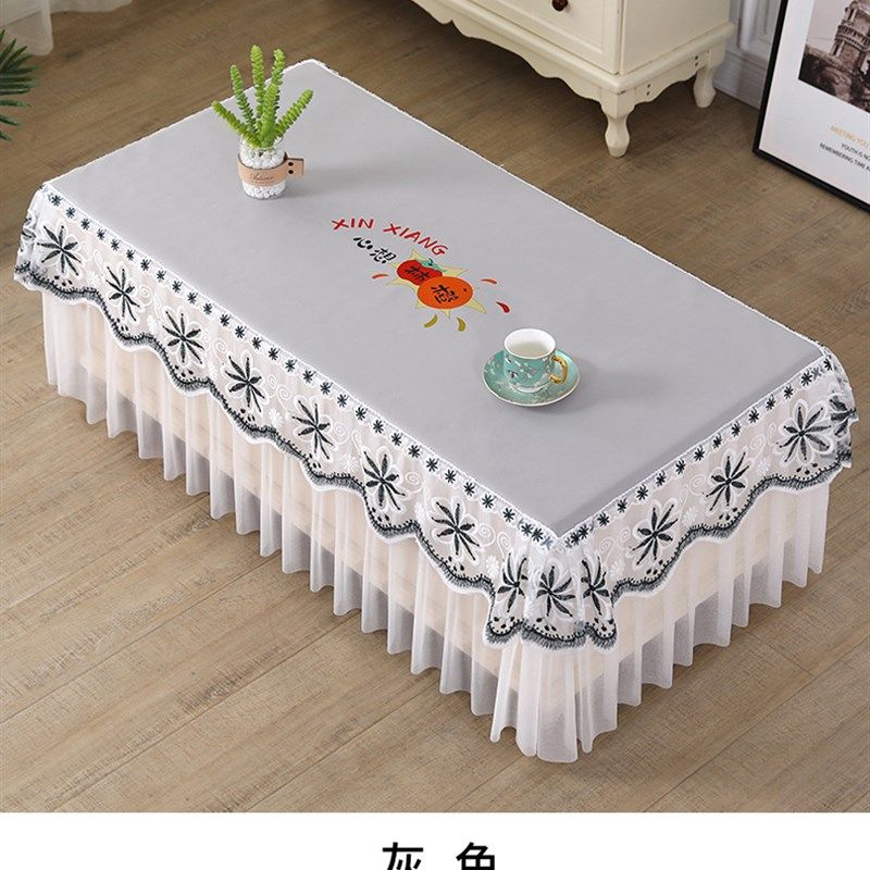 新品防水防油茶几桌布免洗可擦餐桌布防烫电视柜罩套蕾丝桌罩盖巾,居家布艺,桌布,淘宝优惠券,粉丝福利购,淘宝优惠卷