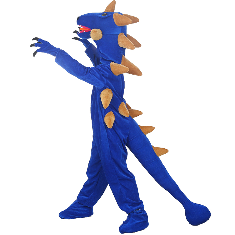 儿童万圣节演出服恐龙霸王龙衣服小甲龙三角龙男小孩亲子表演服装