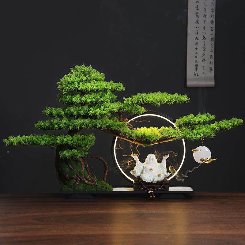 中式客厅景仿BHX迎客松绿植造景摆件办公室室内盆盆玄关栽桌真面,鲜花速递/花卉仿真/绿植园艺,其它园艺用品,淘宝优惠券,粉丝福利购,淘宝优惠卷