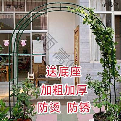 拱门花架爬藤架蔷花园月季薇花支架铁艺植物架院户JAZ外门庭葡萄
