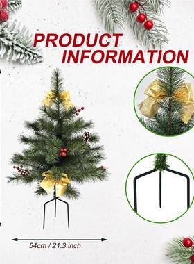 2025新圣节91cm高发诞光室品NVU内树庭院地插创意系蝴蝶结装饰树