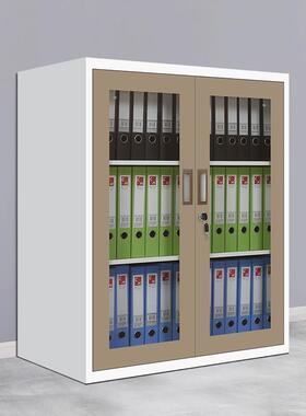 资办公文件柜铁矮柜办公室柜档案柜皮料柜带锁储UKM物柜收纳柜工