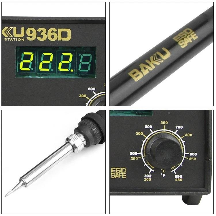 巴BK936D电烙数显拆焊铁台手机-电脑主板维修工具电YJH焊台酷可调