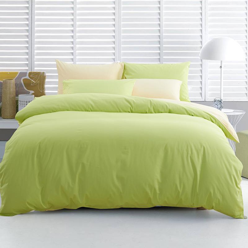 全棉花活性印素色纯色四件IXM纯棉色双双拼四件套套厂家