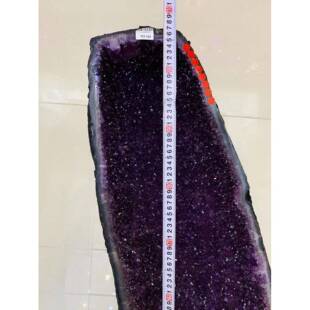 天紫晶洞办公室件摆LCI聚然宝消盆磁巴西乌拉圭原石水晶洞矿石黄