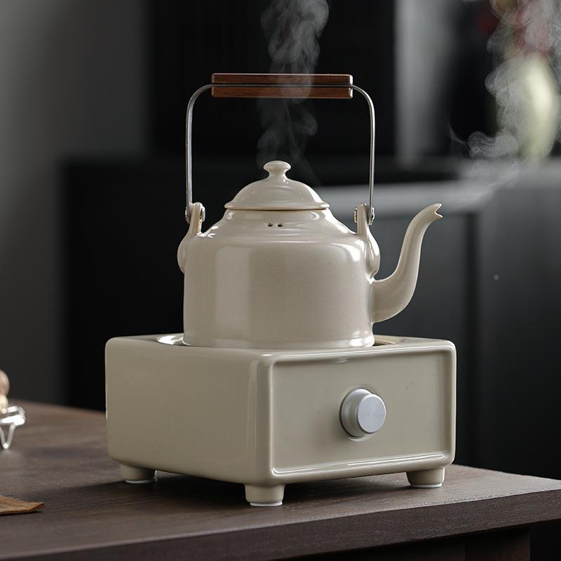 围炉茶室家用网红全套煮内43422电陶炉煮茶花茶茶具玻套装璃茶壶煮茶器