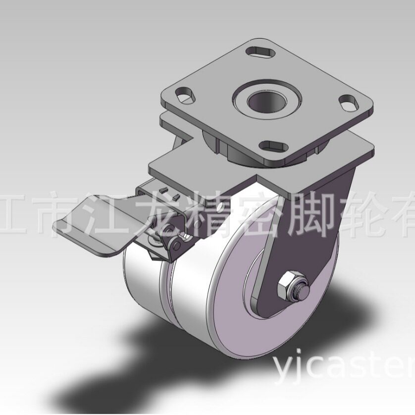 江龙精密尼龙万向脚轮静音轻型