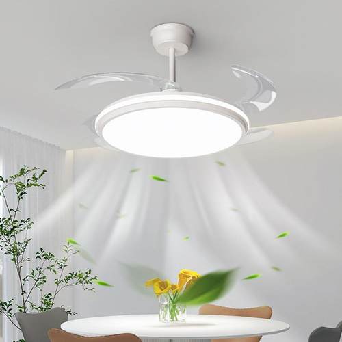 光9护直眼风扇吸顶灯卧室创意谱极简隐形静音餐厅吊全扇灯工厂销