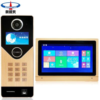 系全楼主宇可视对讲指元纹门禁系统人脸GVC联网机单楼宇对讲门禁
