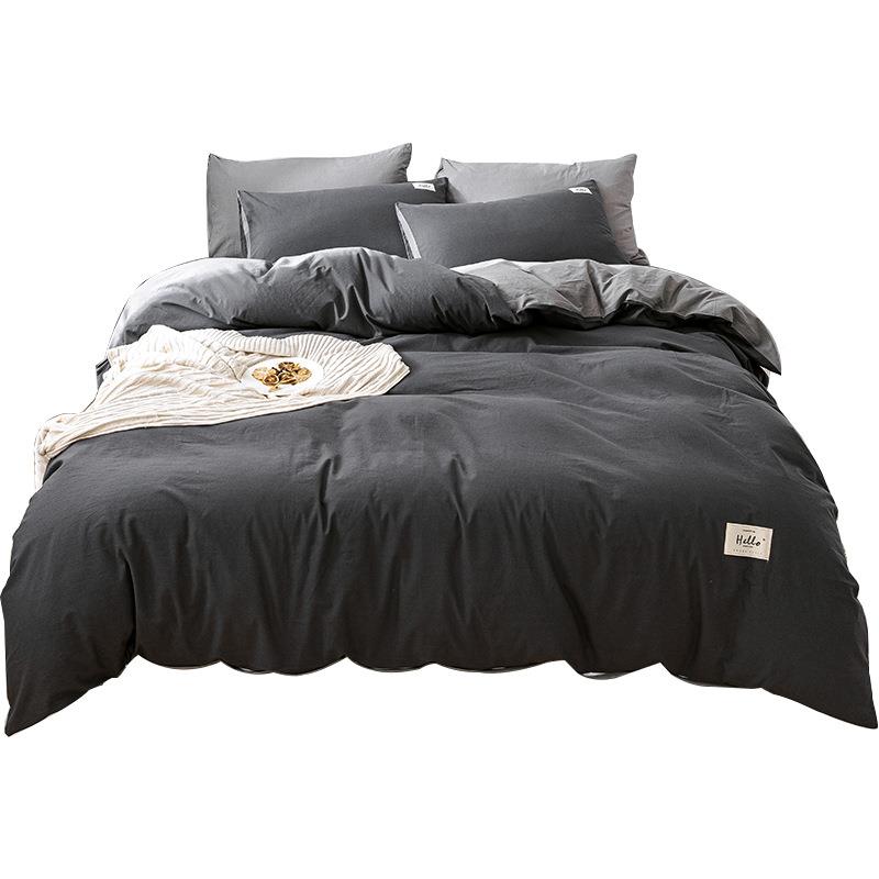 四季套款件纯棉床上四件被套生全棉床单罩学被套床笠床品JQU三件