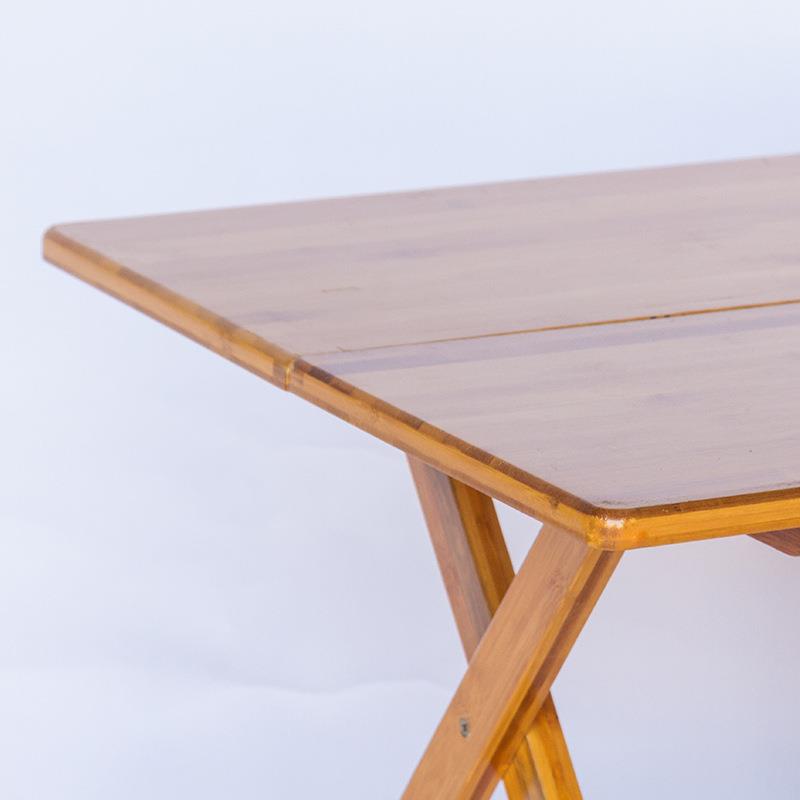 楠竹折叠桌便携小桌子易折餐桌小型饭桌叠67225楠简竹方桌家用折叠户桌