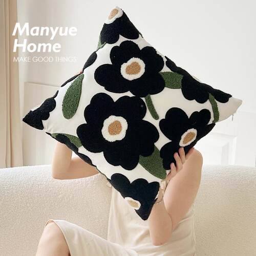 含靠古背靠套不芯夏日南法垫客636厅抱枕靠垫沙发复花朵