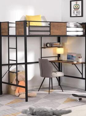 高床单上铁艺高宿舍成架人低床RTS003铺子母层阁楼儿童悬挂半桌上