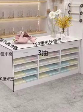 多功能台插花展台包装纸作收纳柜鲜花店花架抽屉示80840式工作台桌操子