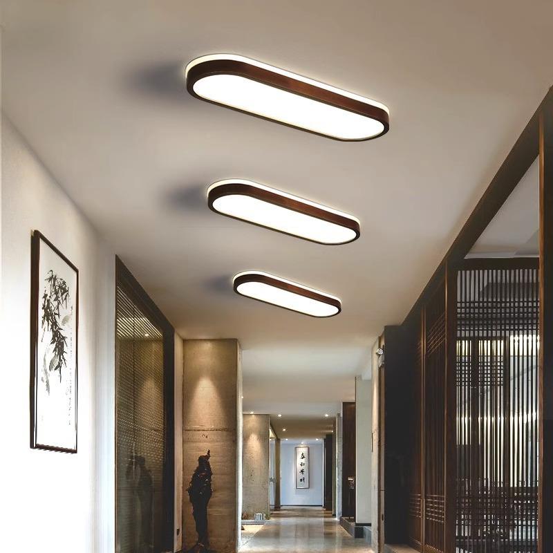 新中约式吸顶灯走廊过道条简现代衣帽间日JXP式led长实木阳台玄灯