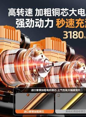 空压机气泵空气压缩小机2NSI20v无油音型汽泵静机器气磅工业级打