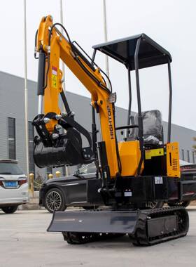 源头厂家机小型履带挖掘机HT10果园棚微型勾1吨农用挖大HT10B小土